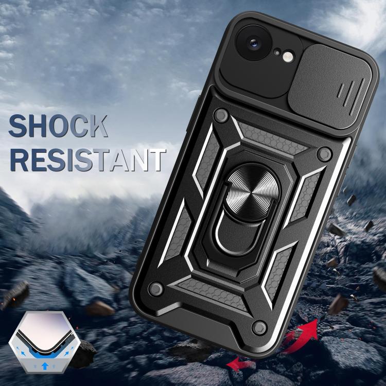 For iPhone 17e / 16e Sliding Camera Cover Design TPU+PC Phone Case