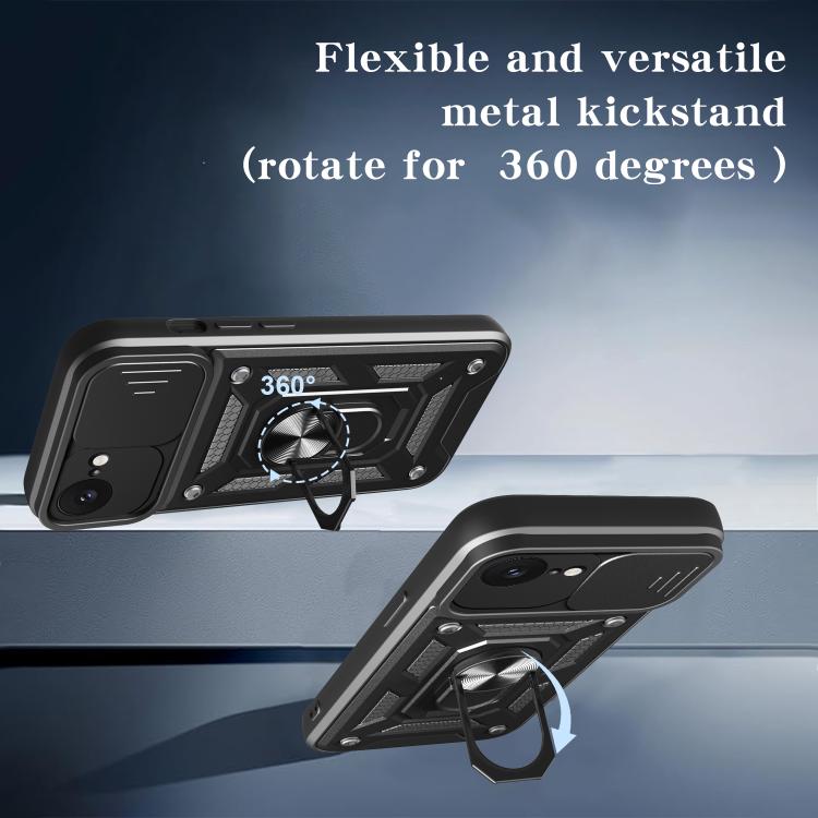 For iPhone 17e / 16e Sliding Camera Cover Design TPU+PC Phone Case