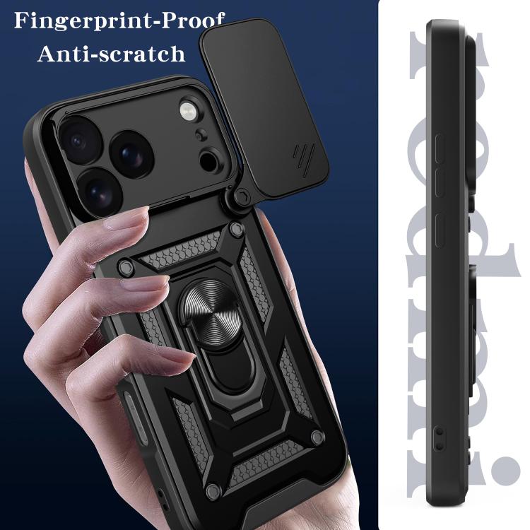 For iPhone 17 Pro Max Sliding Camera Cover Design TPU+PC Phone Case