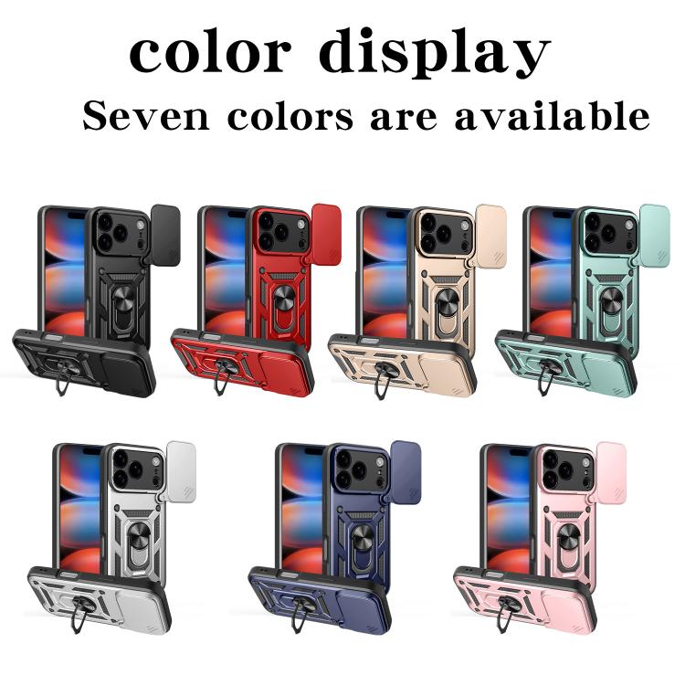 For iPhone 17 Pro Sliding Camera Cover Design TPU+PC Phone Case