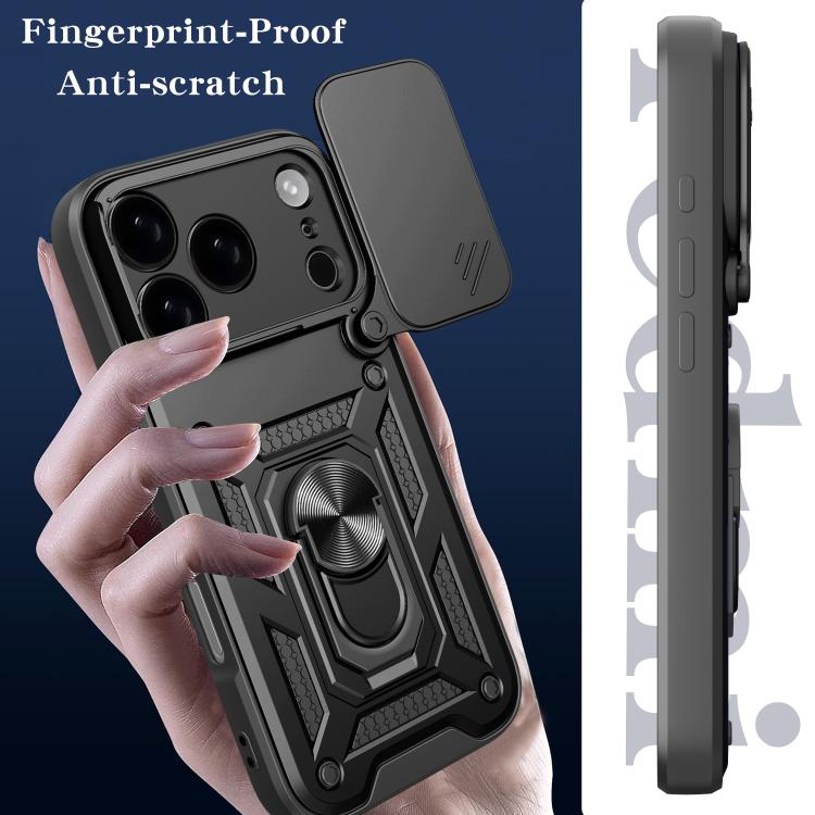 For iPhone 17 Pro Sliding Camera Cover Design TPU+PC Phone Case