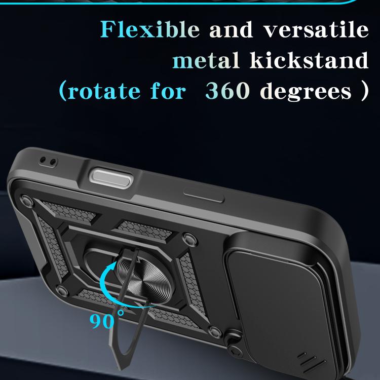 For iPhone 17 Pro Sliding Camera Cover Design TPU+PC Phone Case