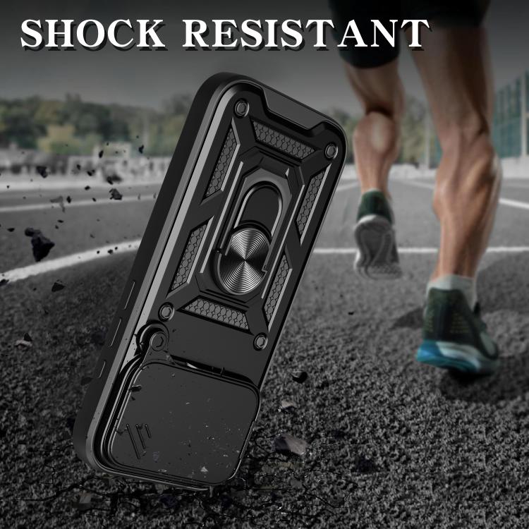 For iPhone 17 Pro Sliding Camera Cover Design TPU+PC Phone Case