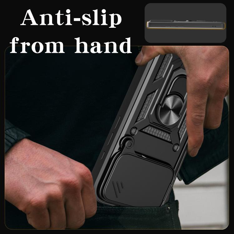 For iPhone 17 Pro Sliding Camera Cover Design TPU+PC Phone Case