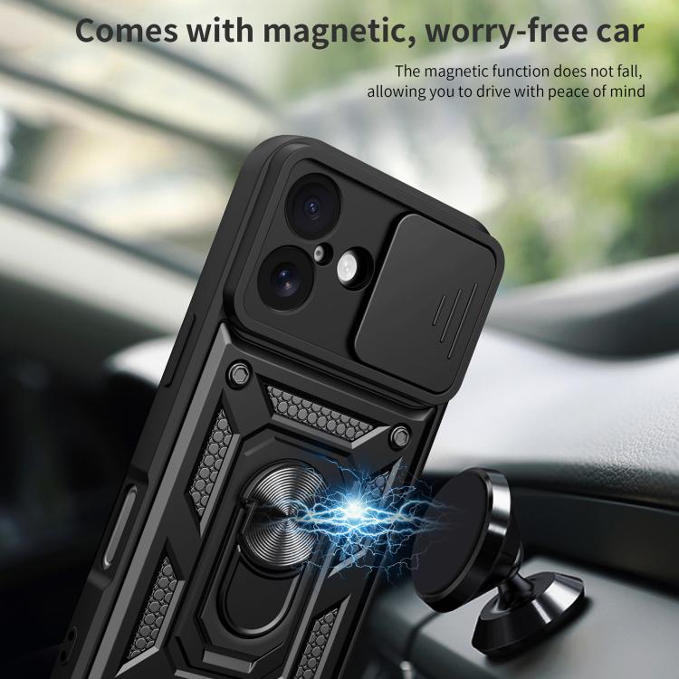 For iPhone 17 Sliding Camera Cover Design TPU+PC Phone Case
