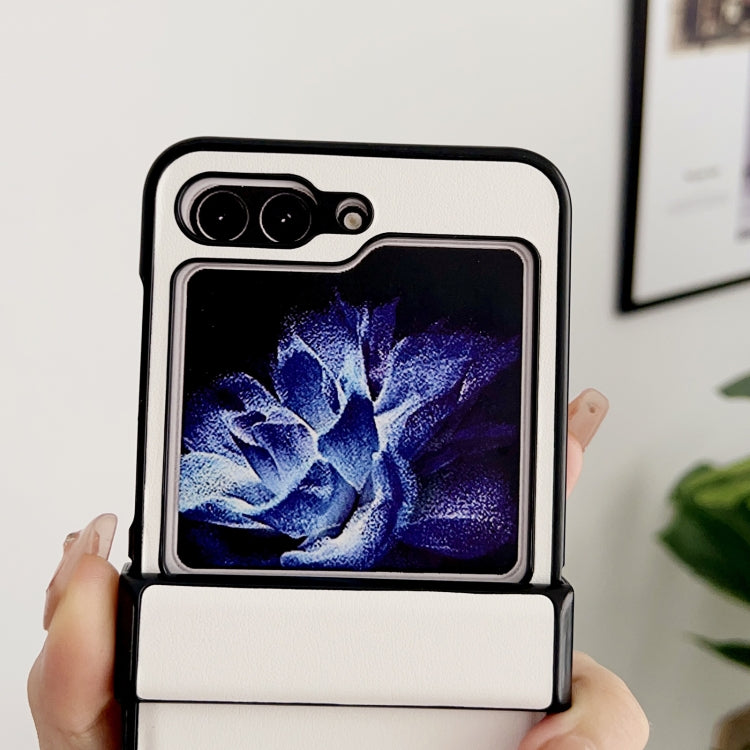 For Samsung Galaxy Z Flip5 Pure Color Hinge Shockproof Phone Case