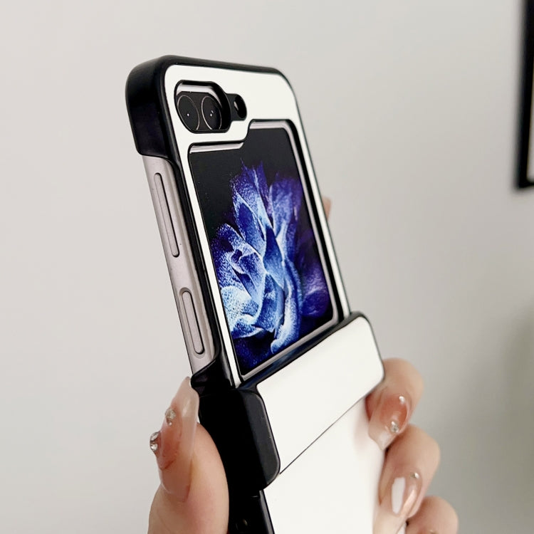 For Samsung Galaxy Z Flip5 Pure Color Hinge Shockproof Phone Case