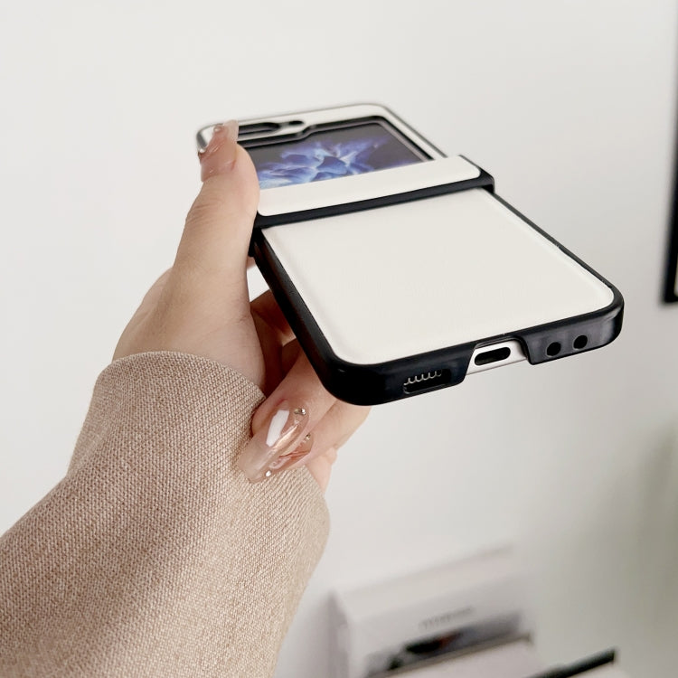 For Samsung Galaxy Z Flip5 Pure Color Hinge Shockproof Phone Case
