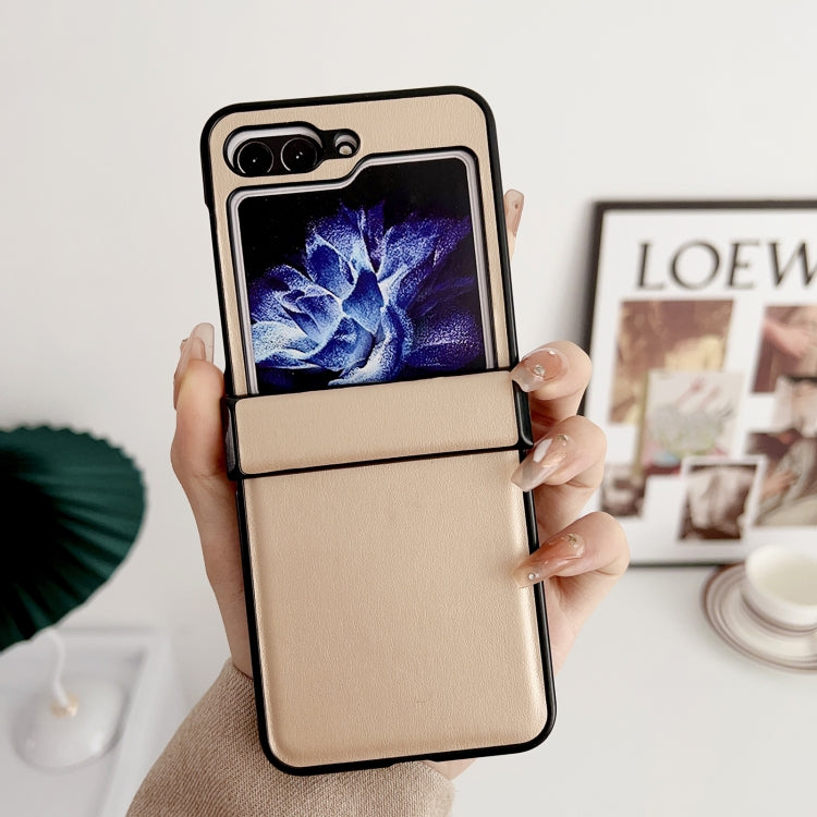 For Samsung Galaxy Z Flip5 Pure Color Hinge Shockproof Phone Case