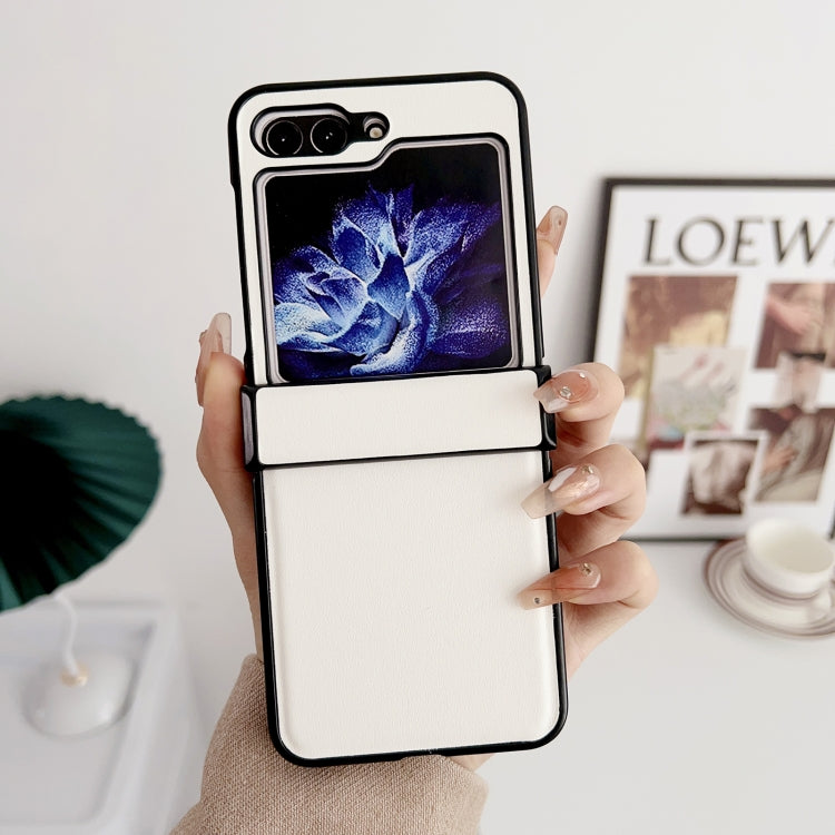For Samsung Galaxy Z Flip5 Pure Color Hinge Shockproof Phone Case
