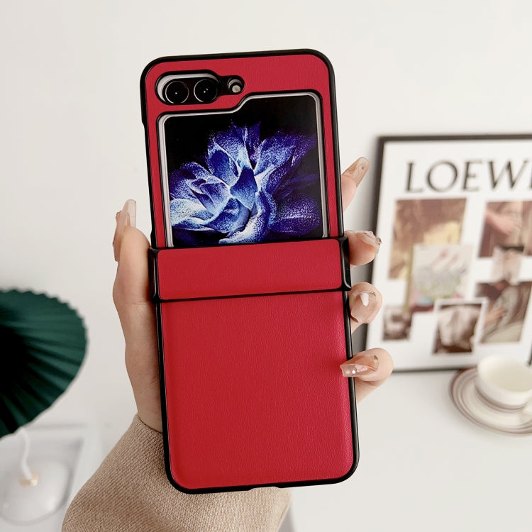 For Samsung Galaxy Z Flip5 Pure Color Hinge Shockproof Phone Case