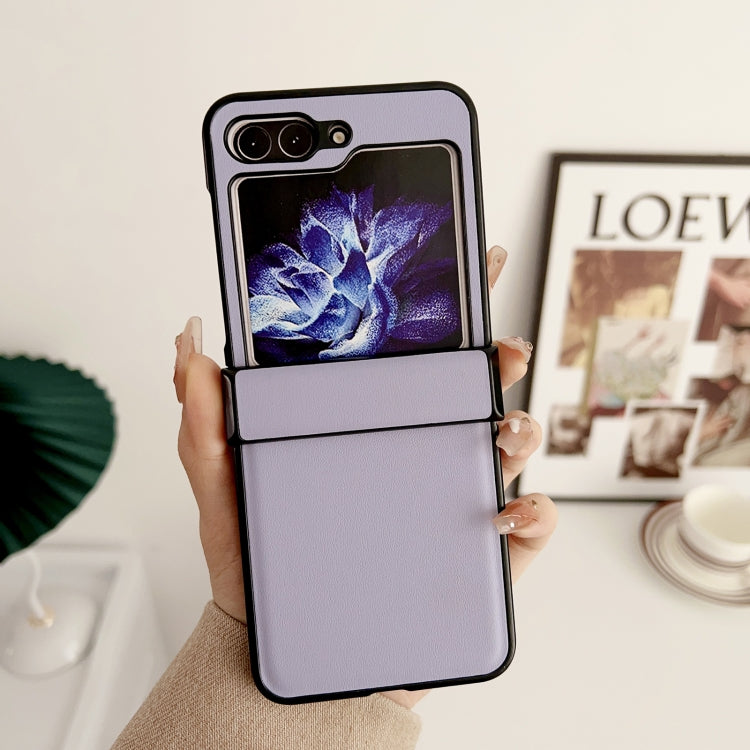 For Samsung Galaxy Z Flip5 Pure Color Hinge Shockproof Phone Case