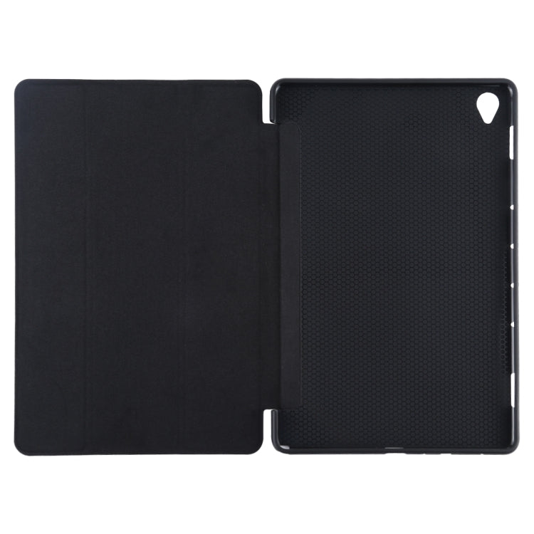 For Huawei MediaPad M6 10.8 Ultra-thin Horizontal Flip TPU Leather Case with Three-fold Holder