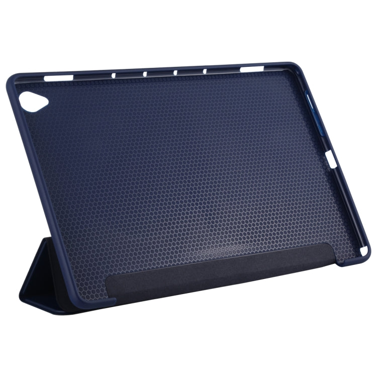 For Huawei MediaPad M6 10.8 Ultra-thin Horizontal Flip TPU Leather Case with Three-fold Holder