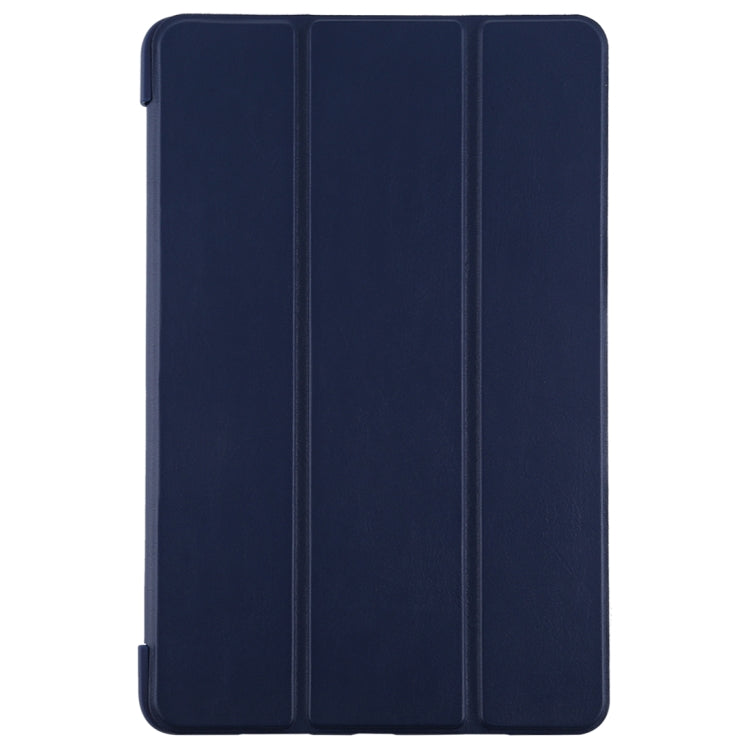 For Huawei Matepad Pro 10.8 Ultra-thin Horizontal Flip TPU Leather Case with Three-fold Holder(Dark Blue)