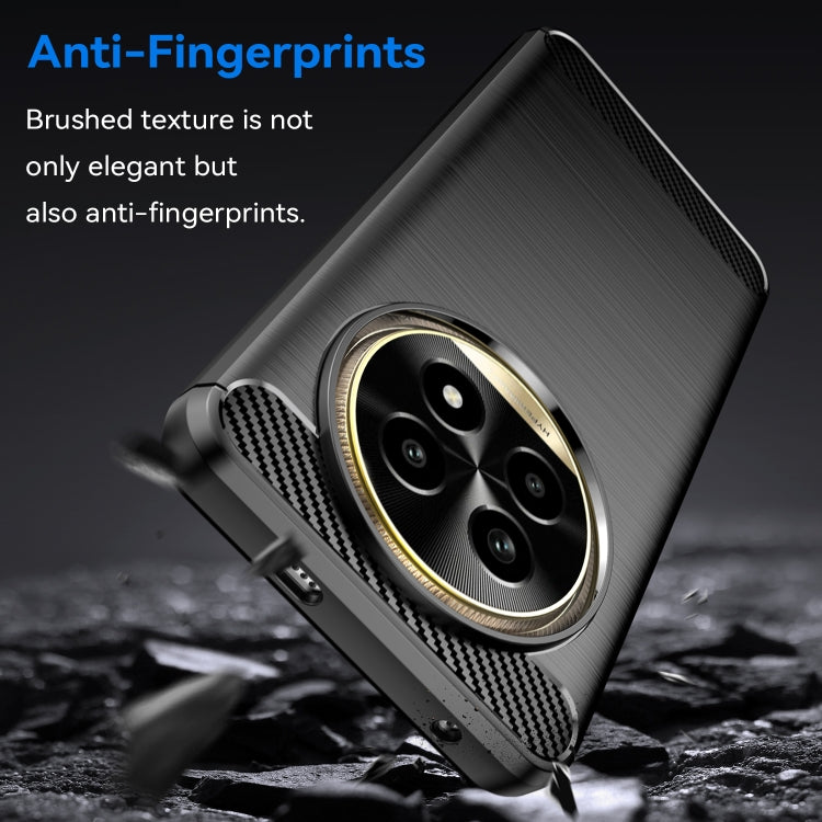 For Realme 13 Pro 5G Carbon Fiber Brushed Texture TPU Phone Case