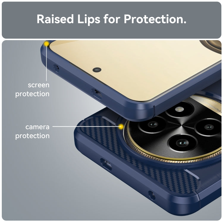 For Realme 13 Pro 5G Carbon Fiber Brushed Texture TPU Phone Case