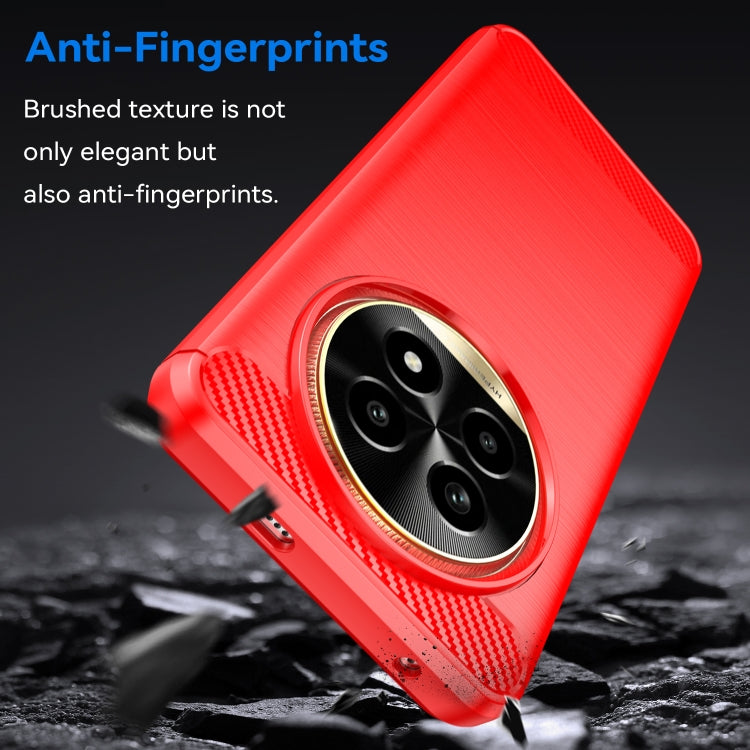 For Realme 13 Pro 5G Carbon Fiber Brushed Texture TPU Phone Case
