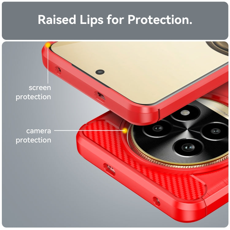 For Realme 13 Pro 5G Carbon Fiber Brushed Texture TPU Phone Case