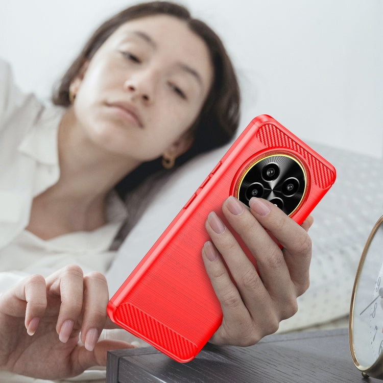 For Realme 13 Pro 5G Carbon Fiber Brushed Texture TPU Phone Case