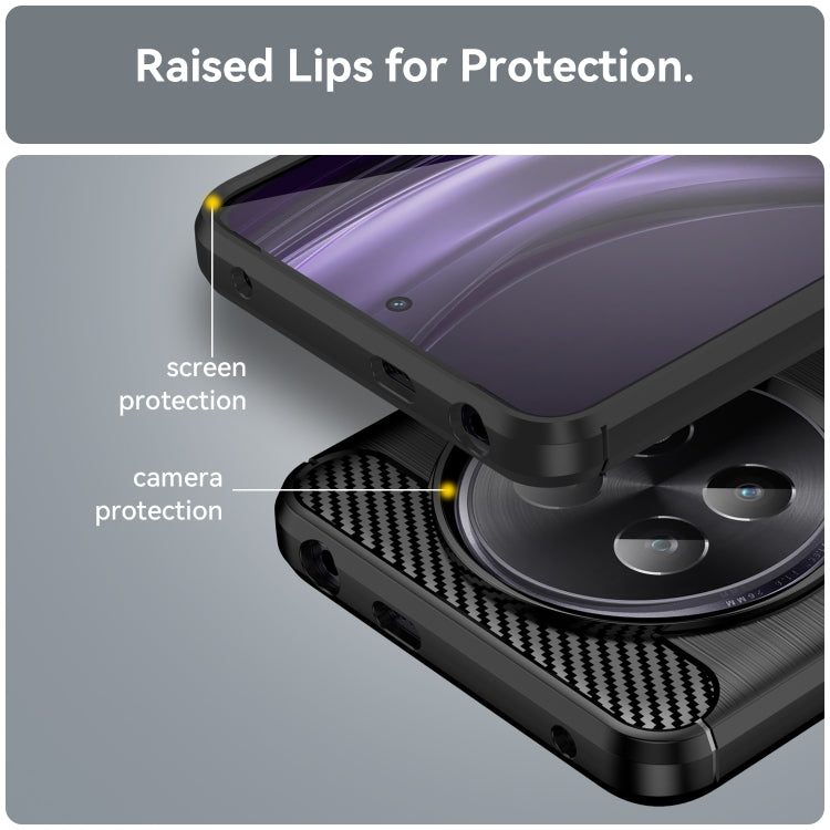 For Realme P1 Speed Carbon Fiber Brushed Texture TPU Phone Case
