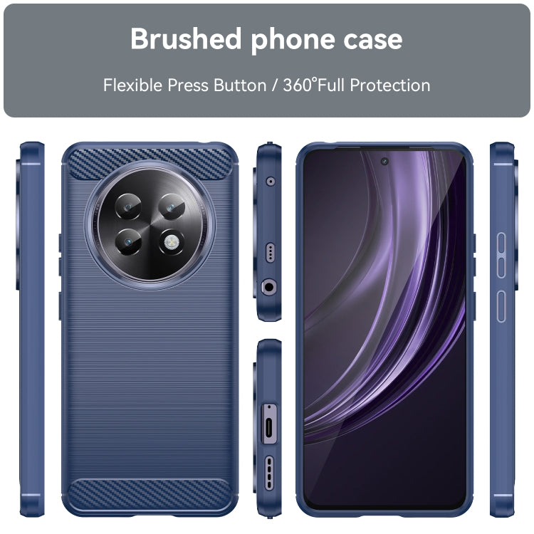 For Realme P1 Speed Carbon Fiber Brushed Texture TPU Phone Case