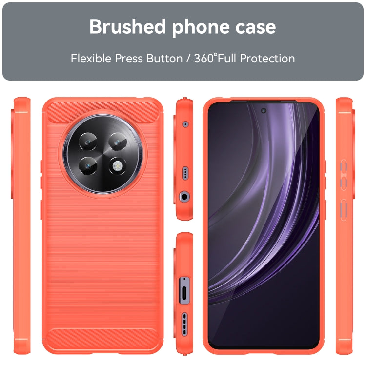 For Realme P1 Speed Carbon Fiber Brushed Texture TPU Phone Case