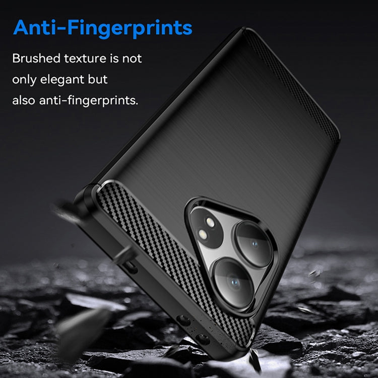 For Realme GT Neo6 Carbon Fiber Brushed Texture TPU Phone Case