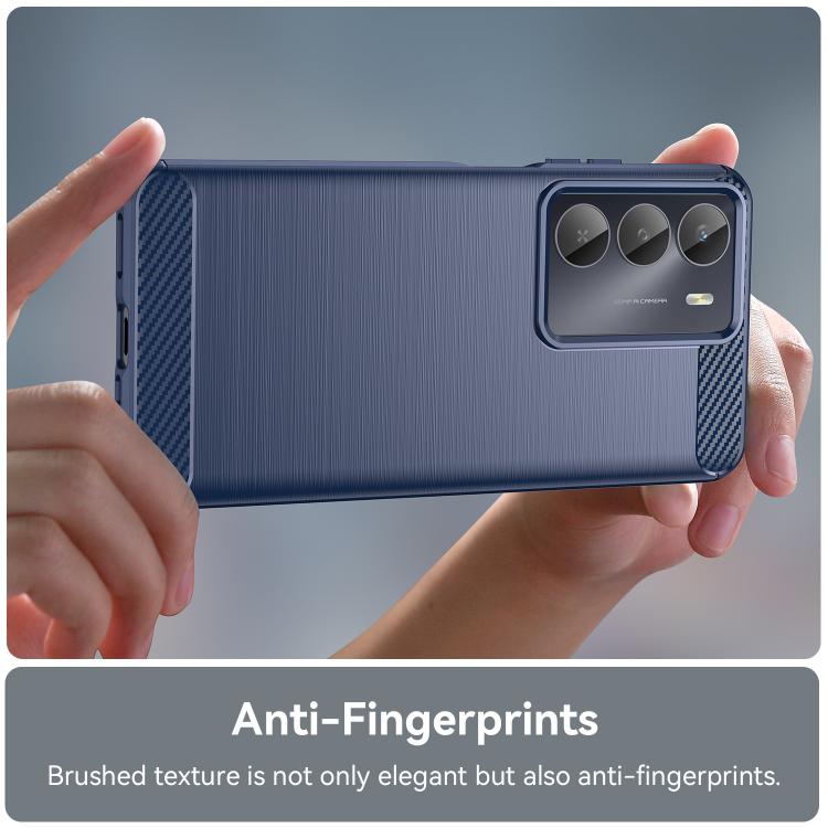 For Realme 14x India Carbon Fiber Brushed Texture TPU Phone Case