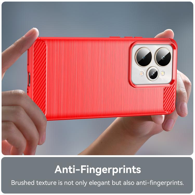 For Realme 15 Pro 5G Carbon Fiber Brushed Texture TPU Phone Case