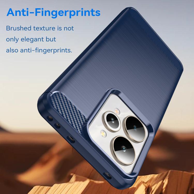 For Realme 15 5G Carbon Fiber Brushed Texture TPU Phone Case