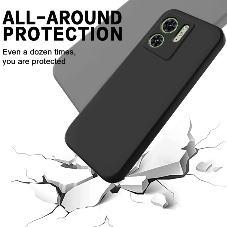 For Motorola Edge 2023 Solid Color Liquid Silicone Dropproof Full Coverage Phone Case