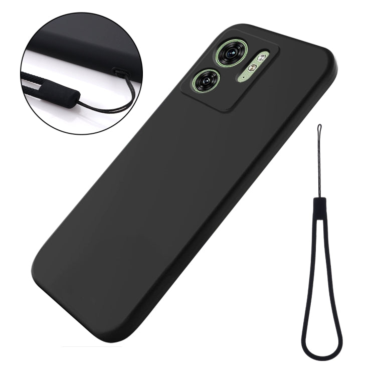 For Motorola Edge 2023 Solid Color Liquid Silicone Dropproof Full Coverage Phone Case