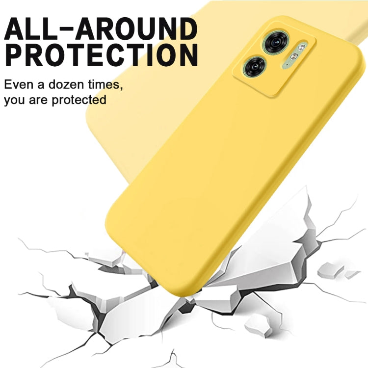 For Motorola Edge 2023 Solid Color Liquid Silicone Dropproof Full Coverage Phone Case