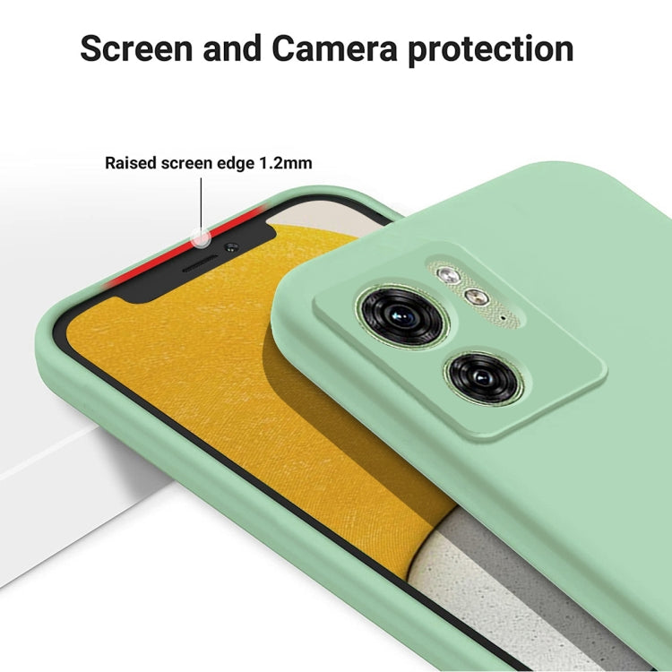 For Motorola Edge 2023 Solid Color Liquid Silicone Dropproof Full Coverage Phone Case