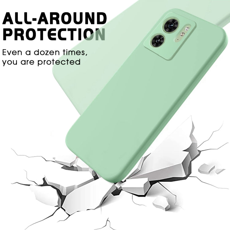 For Motorola Edge 2023 Solid Color Liquid Silicone Dropproof Full Coverage Phone Case