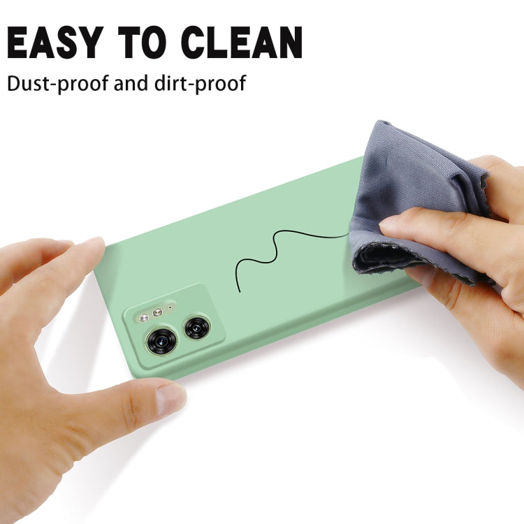 For Motorola Edge 2023 Solid Color Liquid Silicone Dropproof Full Coverage Phone Case