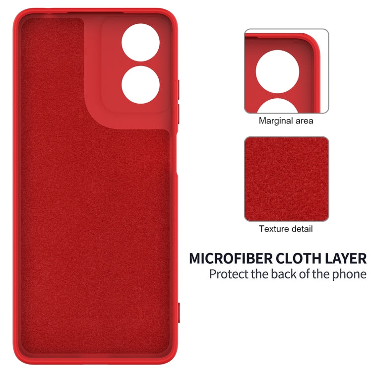For Motorola Moto E14 Solid Color Liquid Silicone Dropproof Full Coverage Phone Case