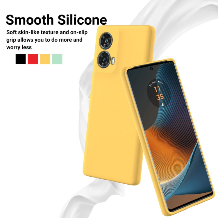 For Motorola S50 Neo Solid Color Liquid Silicone Dropproof Full Coverage Phone Case