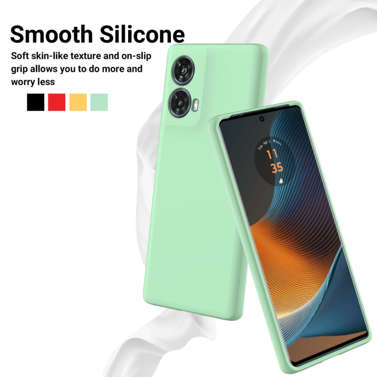 For Motorola S50 Neo Solid Color Liquid Silicone Dropproof Full Coverage Phone Case