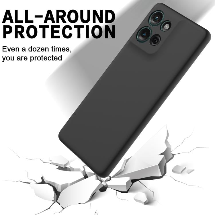 For Motorola Moto G Play 2025 Solid Color Liquid Silicone Dropproof Full Coverage Phone Case