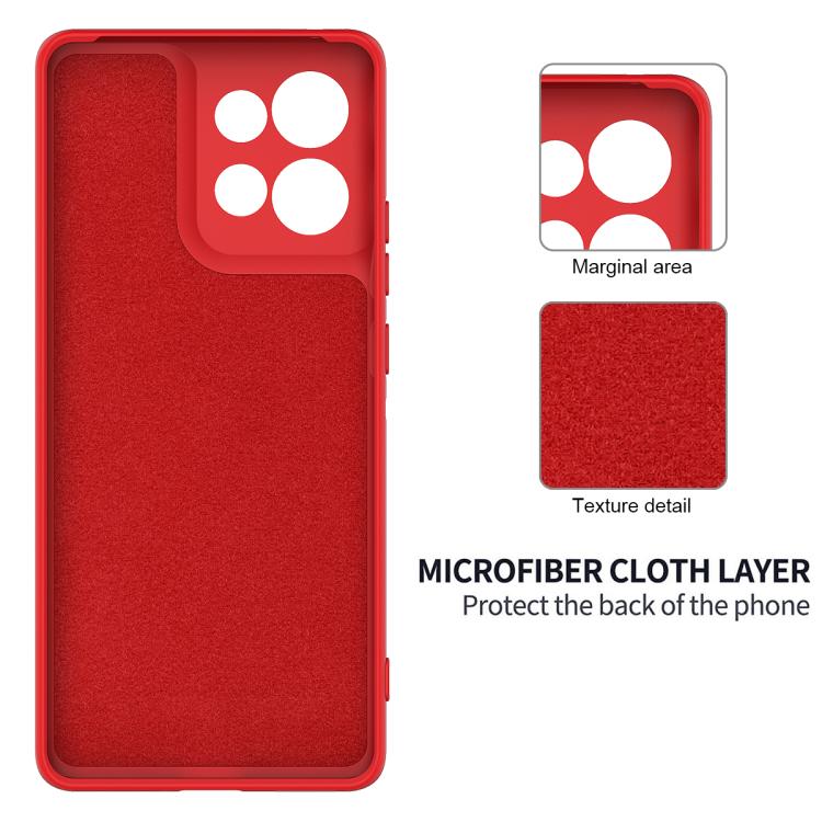 For Motorola Moto G Play 2025 Solid Color Liquid Silicone Dropproof Full Coverage Phone Case