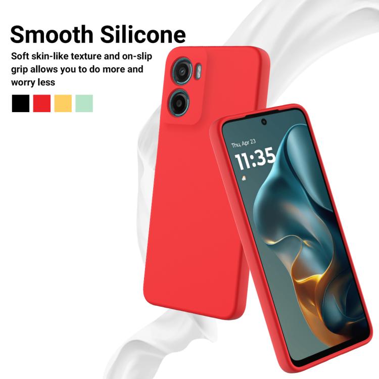 For Motorola Moto G05 / E15 Solid Color Liquid Silicone Dropproof Full Coverage Phone Case