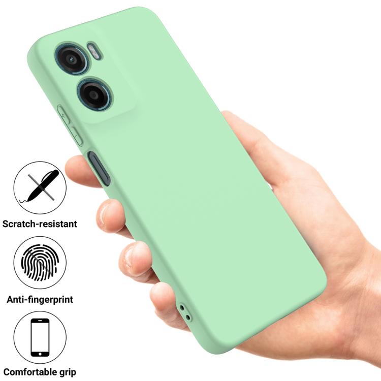 For Motorola Moto G05 / E15 Solid Color Liquid Silicone Dropproof Full Coverage Phone Case