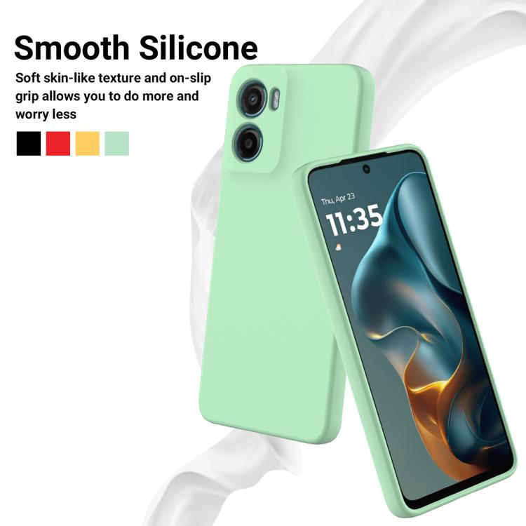 For Motorola Moto G05 / E15 Solid Color Liquid Silicone Dropproof Full Coverage Phone Case