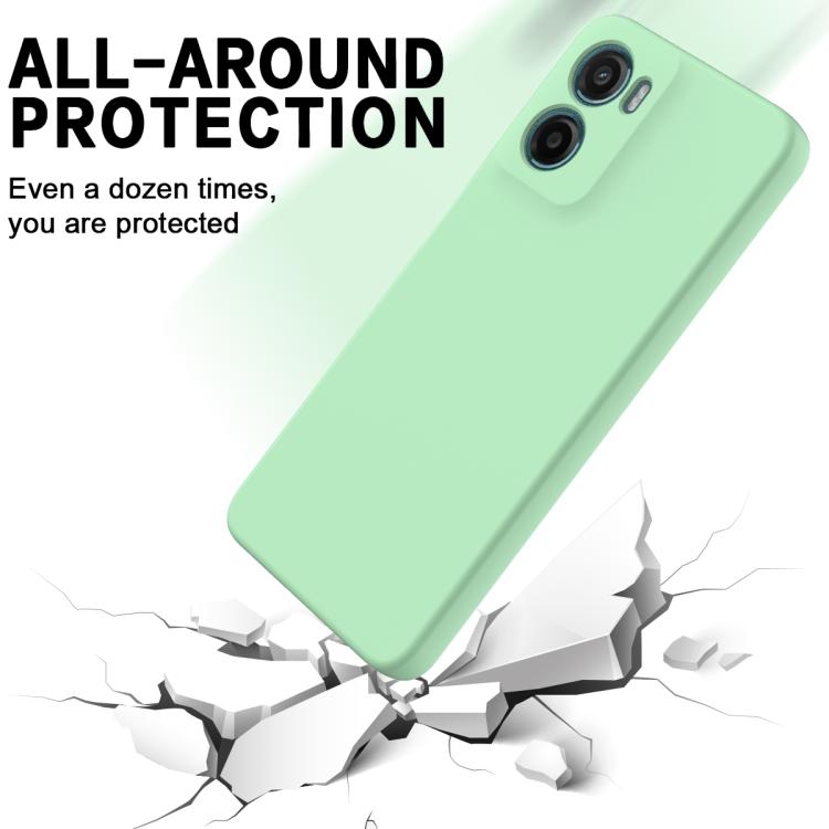 For Motorola Moto G05 / E15 Solid Color Liquid Silicone Dropproof Full Coverage Phone Case