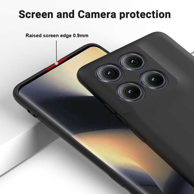 For Motorola Edge 5G 2025 Solid Color Liquid Silicone Dropproof Full Coverage Phone Case