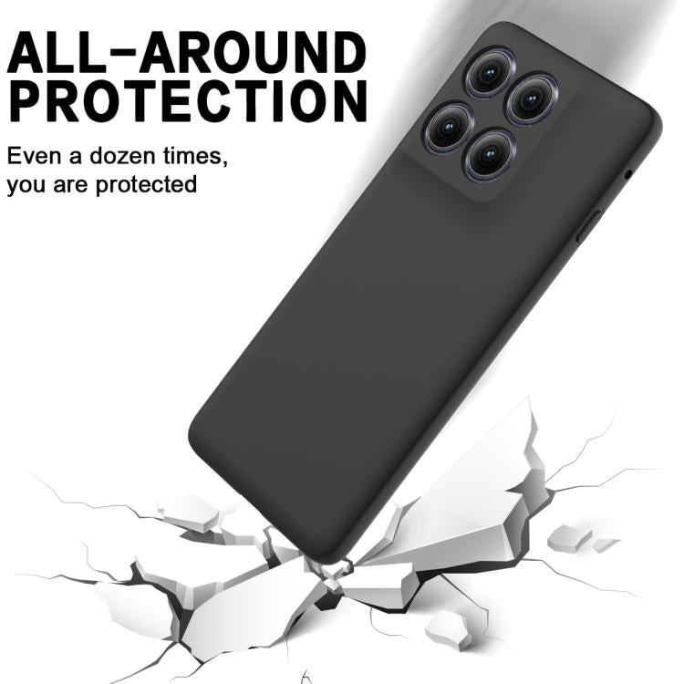 For Motorola Edge 5G 2025 Solid Color Liquid Silicone Dropproof Full Coverage Phone Case