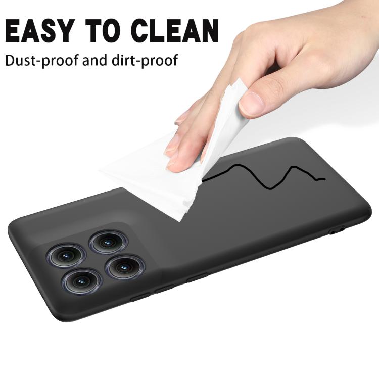 For Motorola Edge 5G 2025 Solid Color Liquid Silicone Dropproof Full Coverage Phone Case