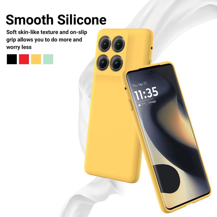 For Motorola Edge 5G 2025 Solid Color Liquid Silicone Dropproof Full Coverage Phone Case